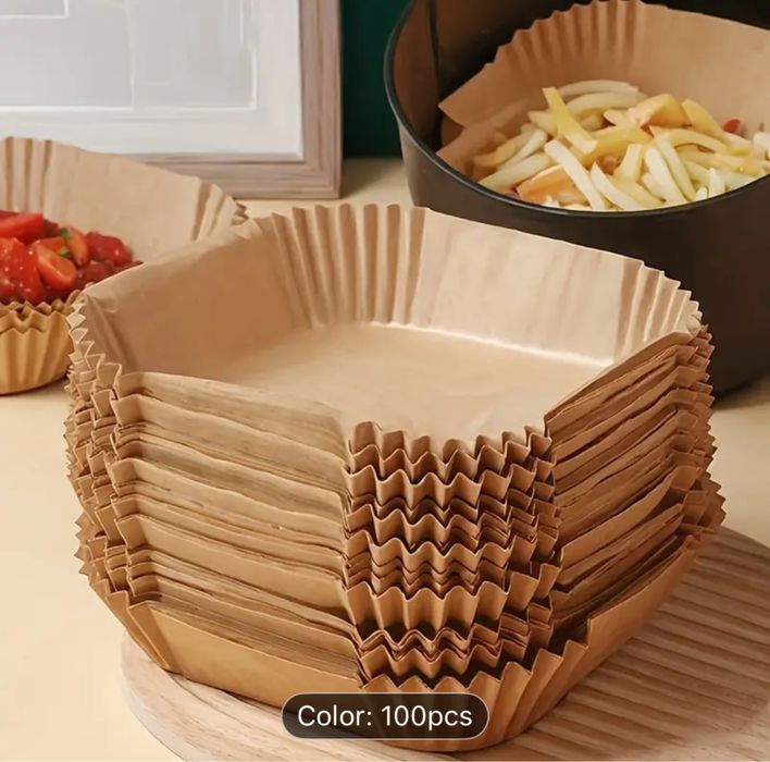 Forros para Air Fryer – Papel Antiaderente Premium