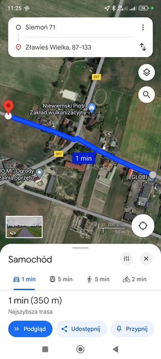 Działka budowlana 1200m2+ Warunki Zabudowy