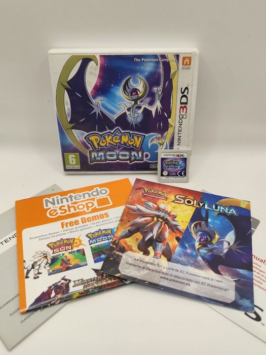Pokémon Moon CIB - Nintendo 3DS (Caixa em PT) | Excelente Estado