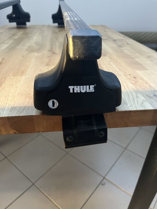 Bagażnik dachowy rowerowy belki thule