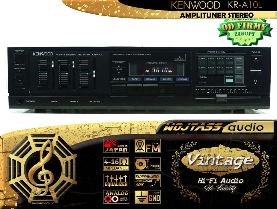 Amplituner VINTAGE Kenwood KR-A10L Loudness PHONO made in JAPAN