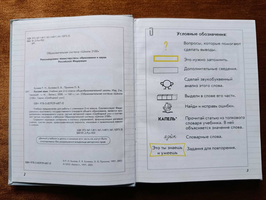 Учебник 2 класс. Русский язык. Бунеев, Бунеева, Пронина