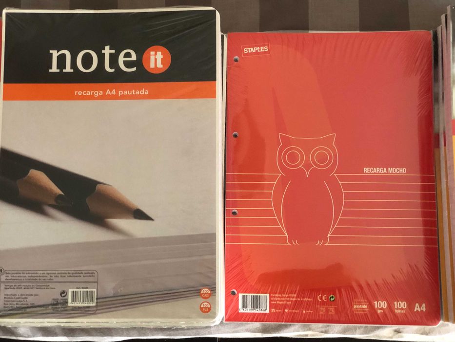 Recargas A4 Quadriculado e Pautado