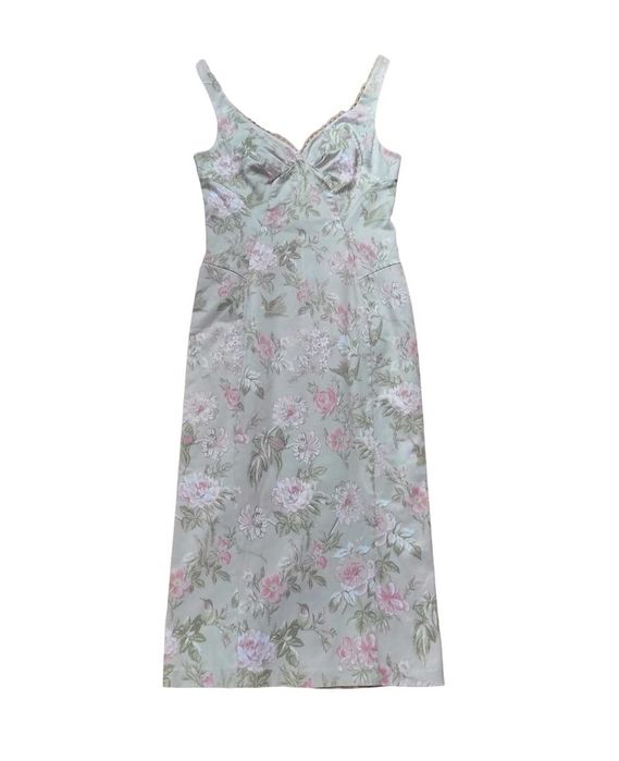 Długa sukienka na ramiączkach Dolce & Gabbana + WYSYŁKA GRATIS
