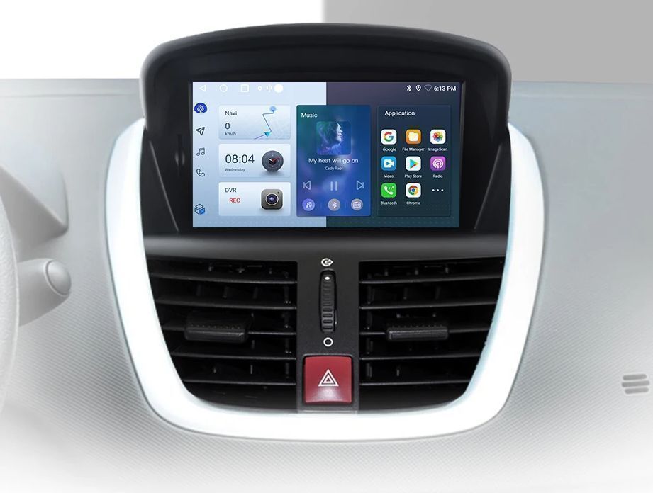 Peugeot 207 / 207CC – Radio Android 15 7” CarPlay Android Auto GPS Nawigacja Stacja Multimedialna WiFi Bluetooth PL 1GB/16GB