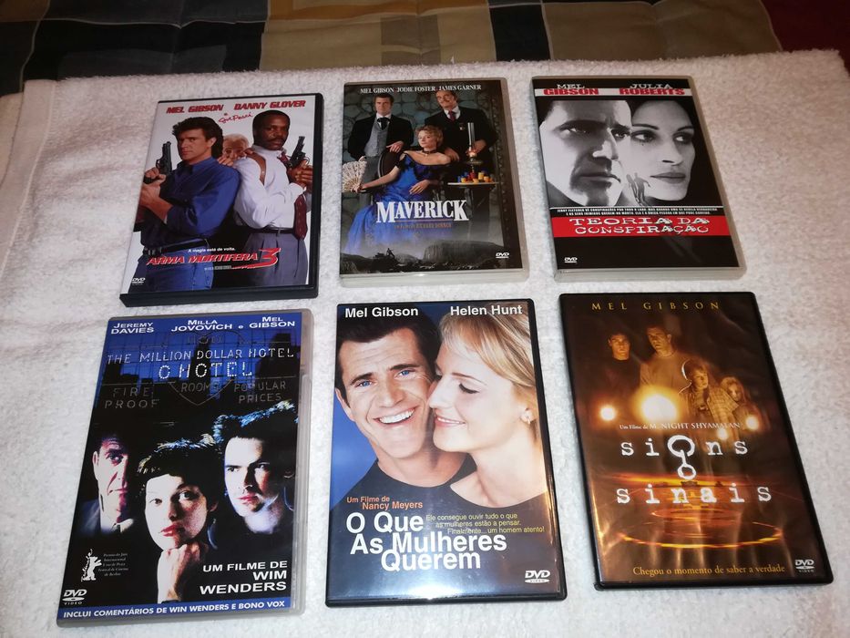 Movies starring Mel Gibson (various titles) - 6 DVDs