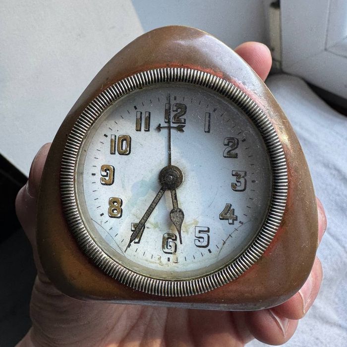 Zegar Budzik podróżny HAU Junghans Art Deco