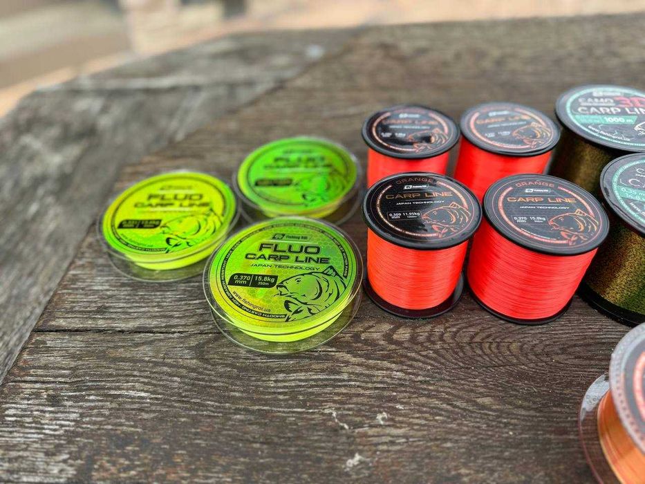 Жилка/ леска/ ліска/ оранж, зелена, салатова, дабл, 3д камо, дарк грін