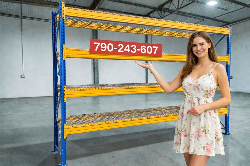 Regały magazynowe regał paletowy metalowy solidnej konstrukcji