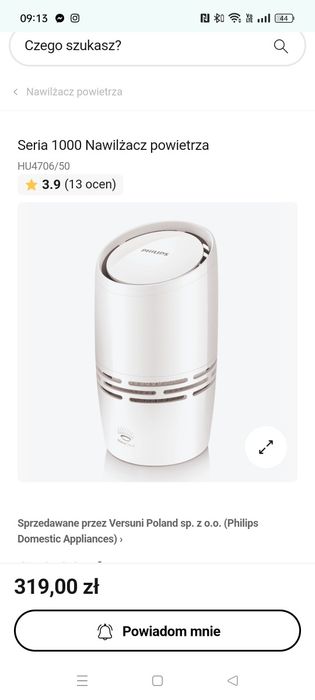 Nawilżacz powietrza Philips serii 1000 hu4706/50