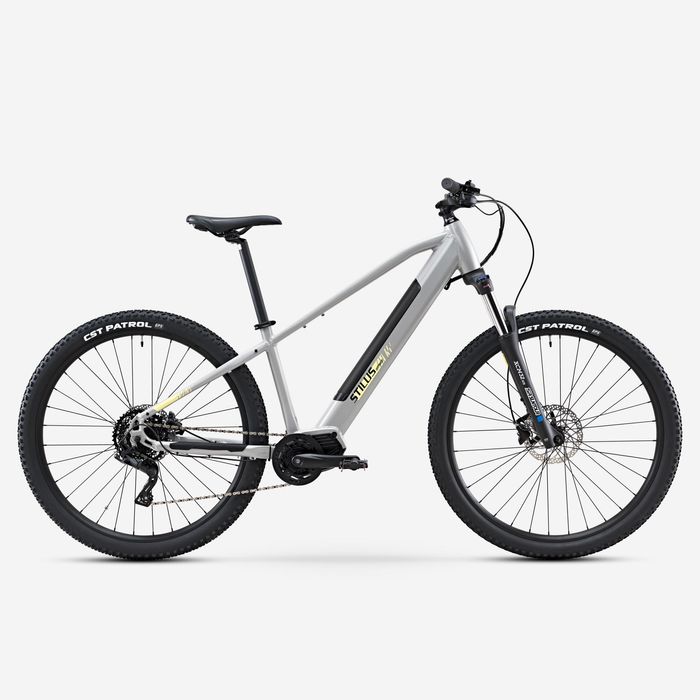 Bicicleta BTT Elétrica Semirrígida STILUS Off Road Cinzento-claro