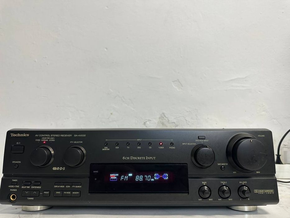 Amplituner kina domowego Technics SA-AX530 | 5.1, 2×100W, Dolby Pro Logic, RDS, Hi-Fi
