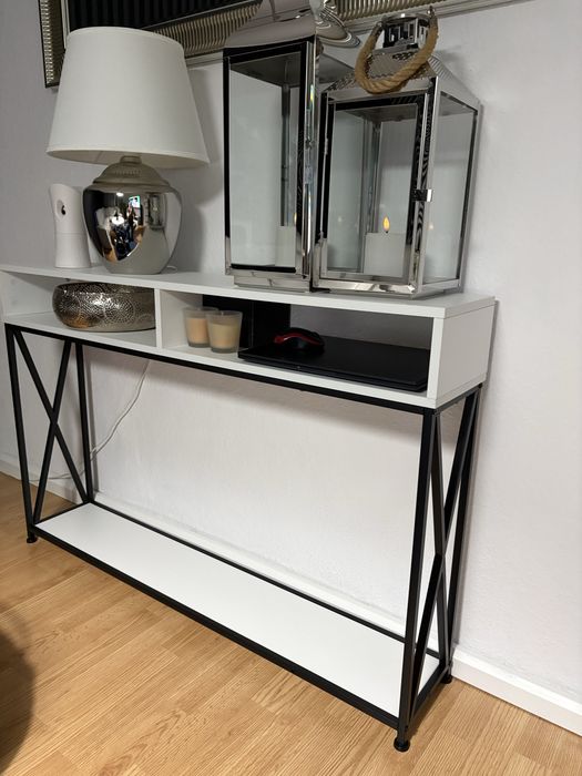 2-poziomowa konsola Stolik boczny 120 x 23 x 79