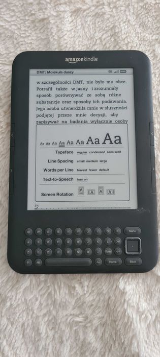 Kindle 3 czytnik e-book wersja 3G internet