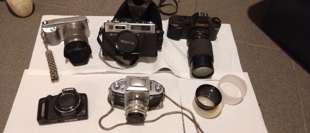 Aparat exa, Sony Alpha nex5, yashica