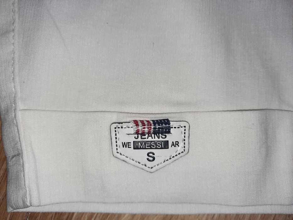 Spodnie białe na gumce