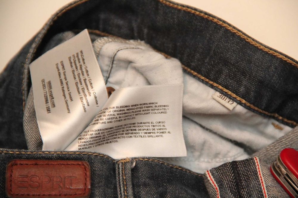 Esprit Selvedge denim 30 32  джинсы деним