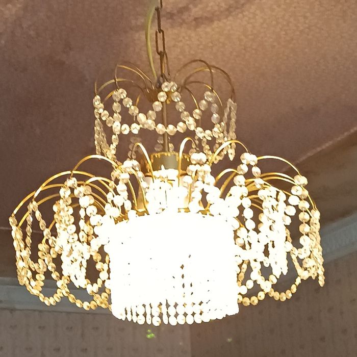 Люстра чешский хрусталь СССР