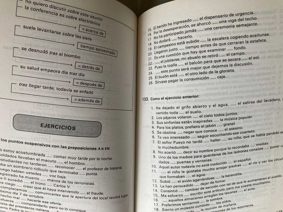 Ejercicios Gramaticales: Nivel Medio y Superior
