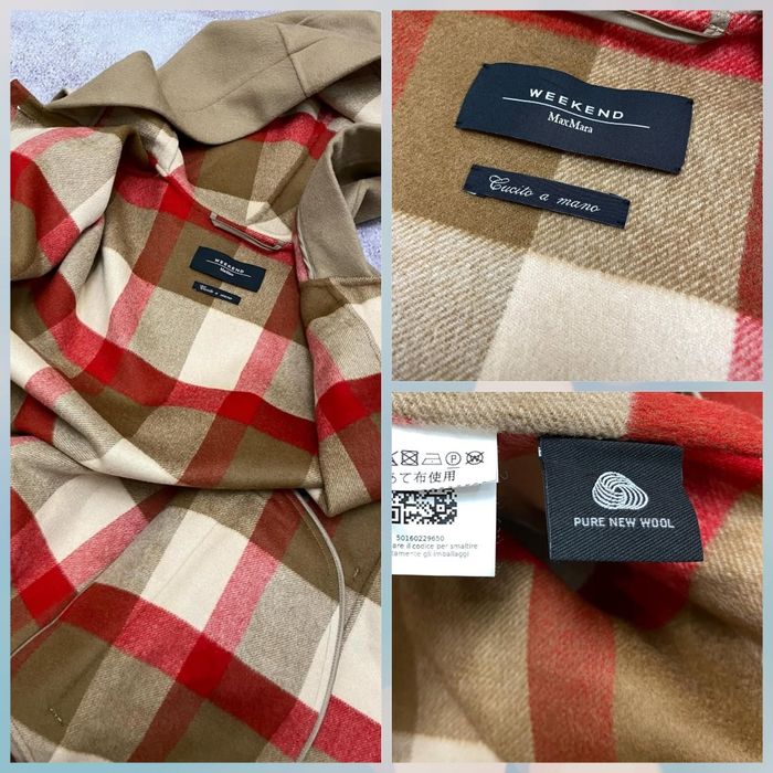 weekend max mara enziana пальто шерсть