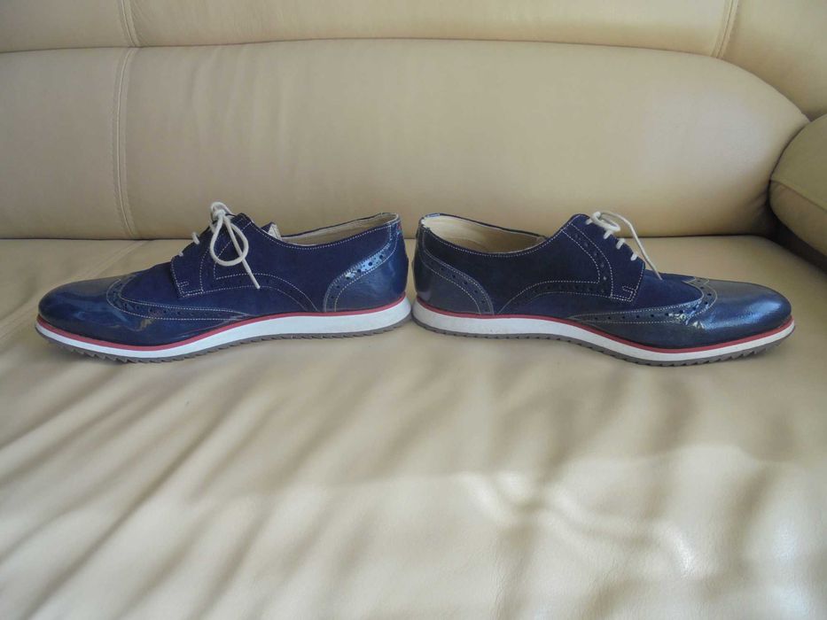 sapatos de homem cor azul