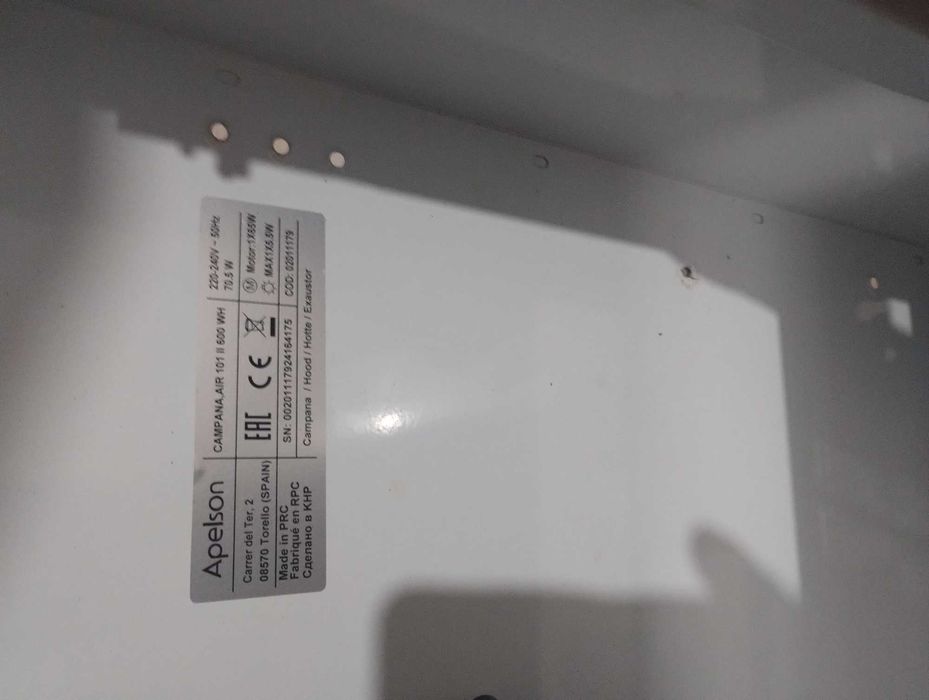 Exaustor Apelson fogão 4 bocas