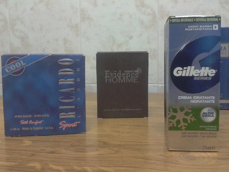 Perfumes, águas de colónia, after shaves e cremes hidratantes - homem
