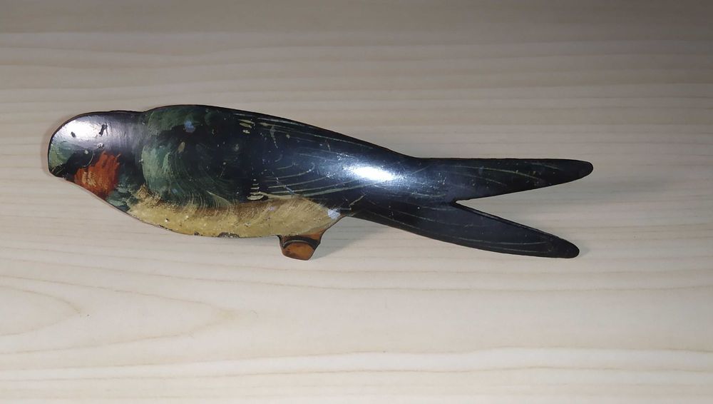 Винтажная прищепка для бумаги "Ласточка"