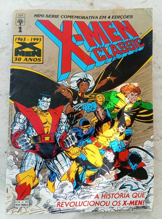 Livro BD X-Men Classic edição número 1 rara