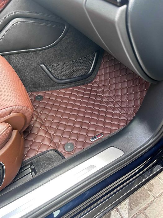 Коврики в салон EVA Ворсовые Экокожа для Audi A8 2010-2007 / 2017-2025