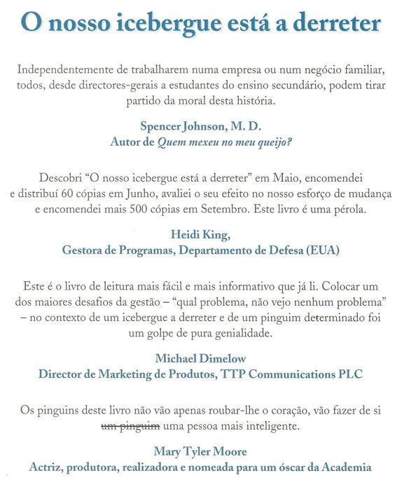 O Nosso Icebergue Está a Derreter de John Kotter [Portes Inc]