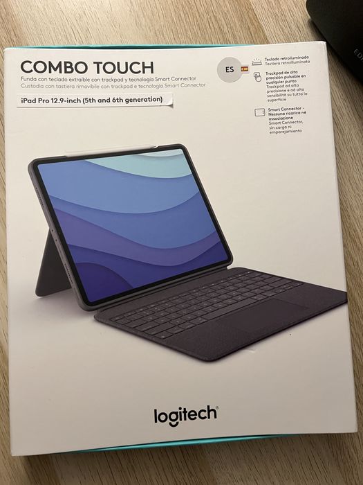 (Capa + Teclado) Logitech Combo Touch  para Ipad Pro 12.9