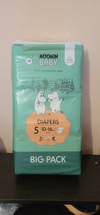 Памперси Moomin Baby 5 Фінляндія гіпоалергенні
