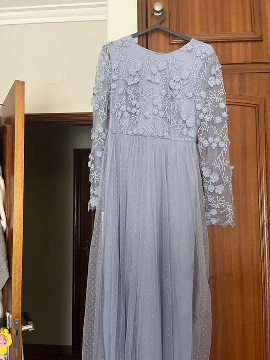 Vestido azul Cerimonia