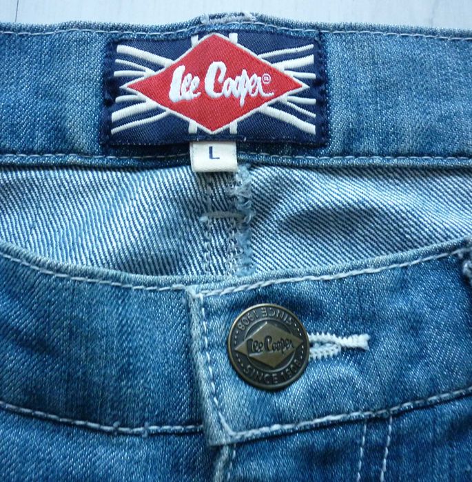 Męskie krótkie spodnie jeansowe LEE COOPER spodenki rozmiar L jeans