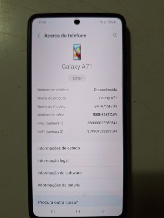 Samsung Galaxy A71 (128GB-DUAL SIM)