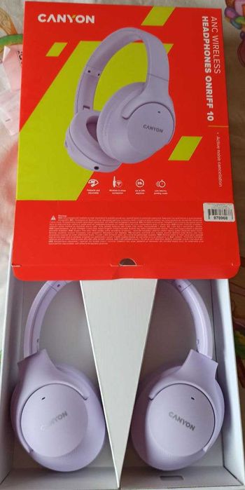 Навушники Canyon OnRiff 10 ANC Bluetooth Purple.