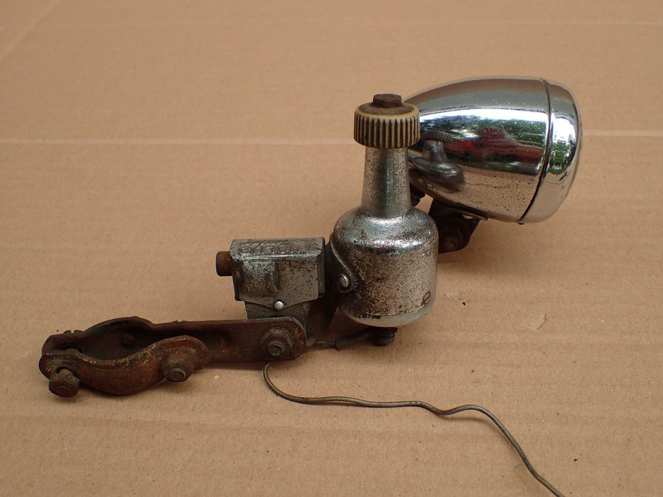 Halus Junior zabytkowe dynamo rowerowe + lampa przód + tył lata 50/60 Diamant NSU