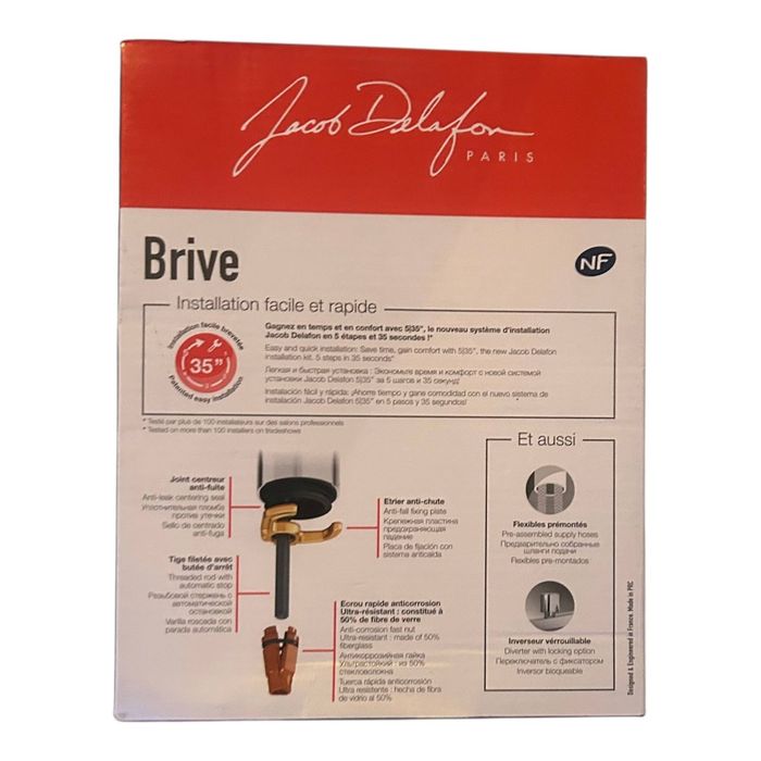 Змішувач для ванни Jacob Delafon BRIVE E75769-4-CP (Франція) - хром