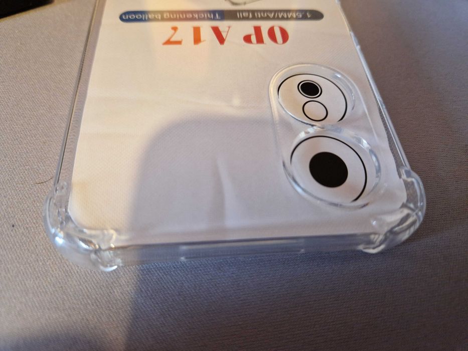 Capa Silicone Transparente Oppo A17 (com cantos reforçados)
