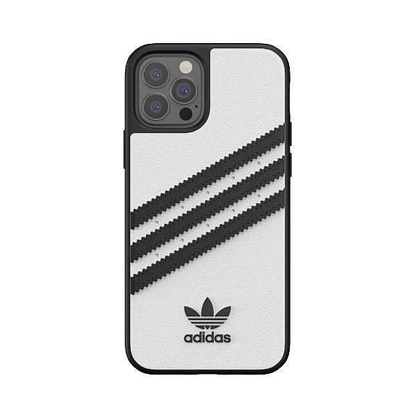 Etui Adidas Or Moulded Case Pu na iPhone 12 Pro - czarno-białe
