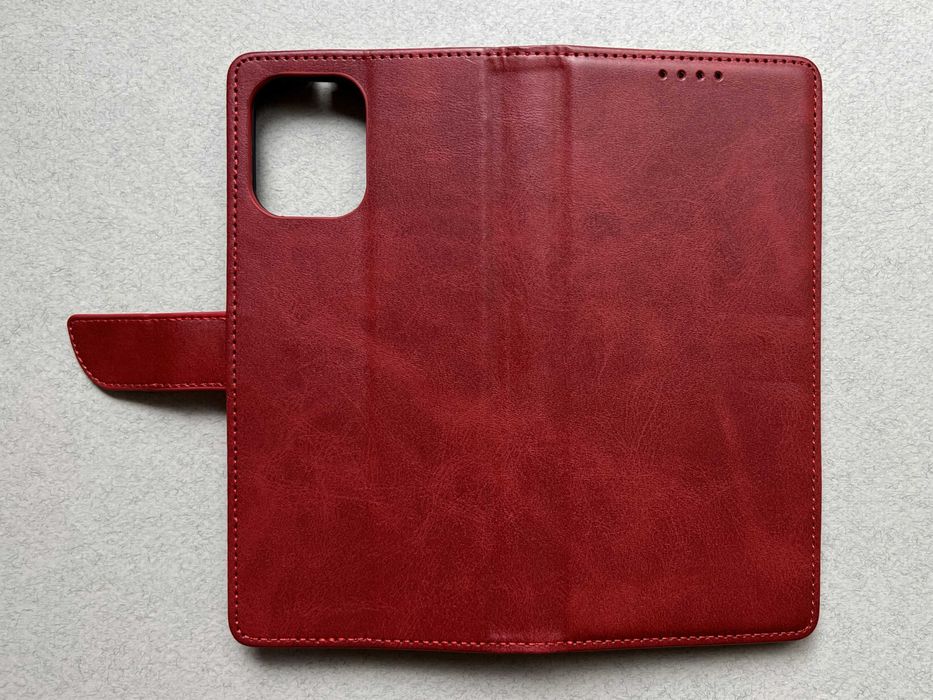 Redmi 12 чохол книжка Wave Fold Case Red червоний еко шкіра чехол