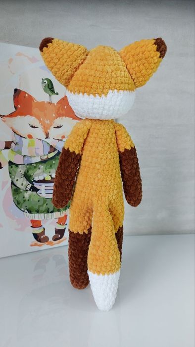 Плюшева іграшка ручної роботи Лисичка Руді