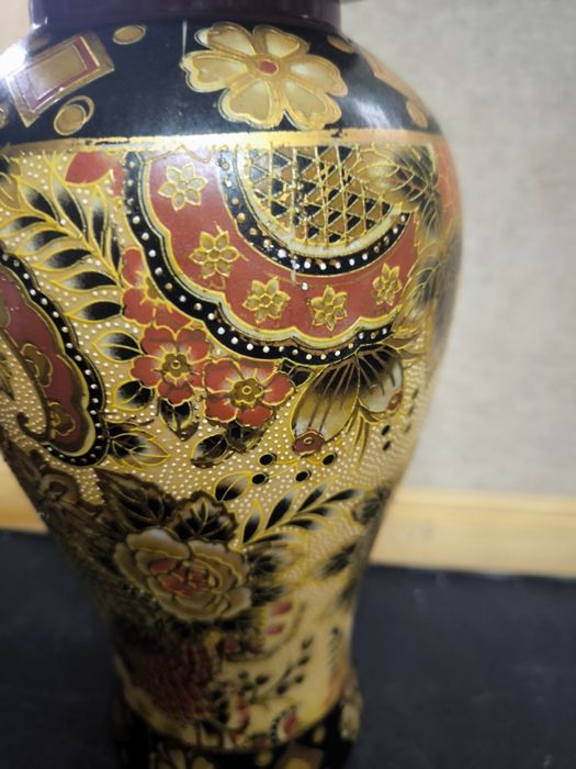 Potiche porcelana pintado a mão