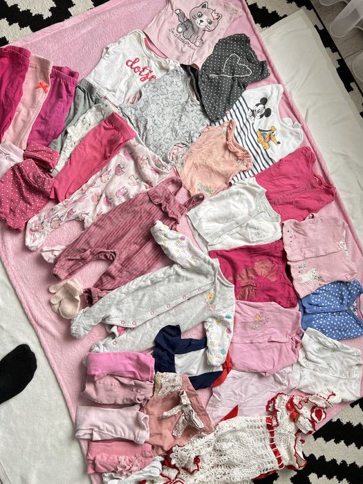 Одяг для дівчинки 56-62-68, лот для новонародженого