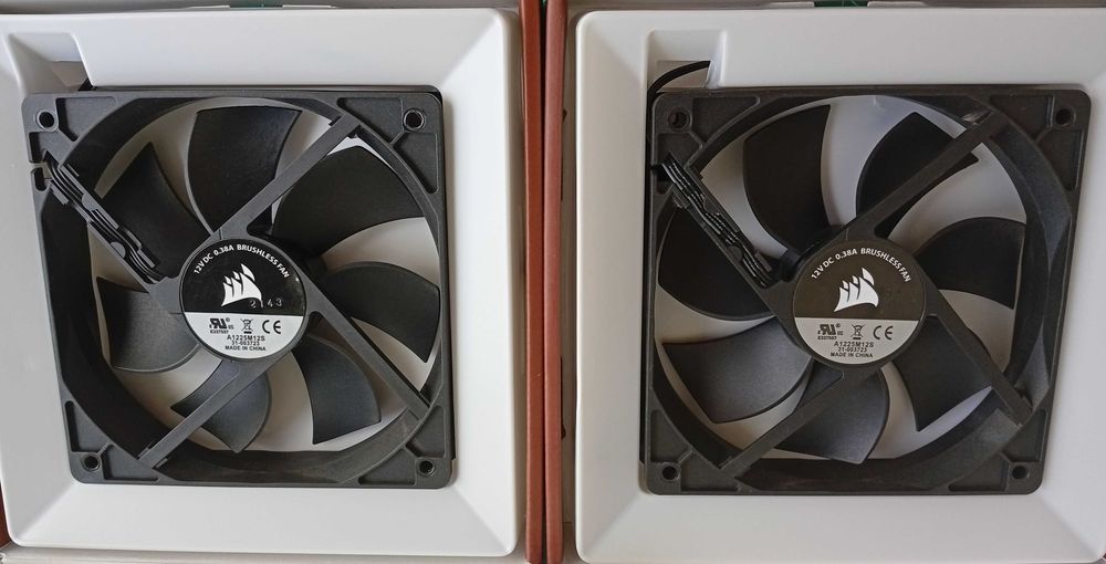Ventoinhas Corsair 120mm x 25mm 1200rpm 3-pinos