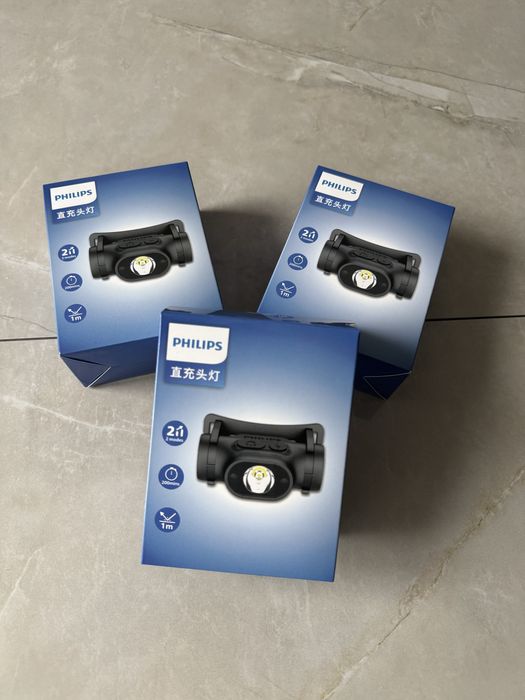 Налобний акум. ліхтарик Philips SFL1851 з інтел.датчиком руху, 500mAh.