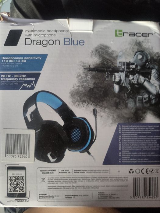 Słuchawki Gamengowe Dragon Blue
