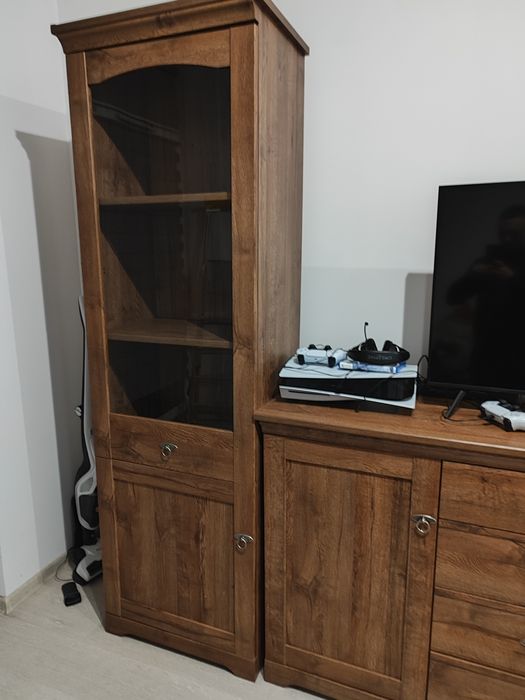 MEBLE BRW Patras Zestaw mebli Black Red White