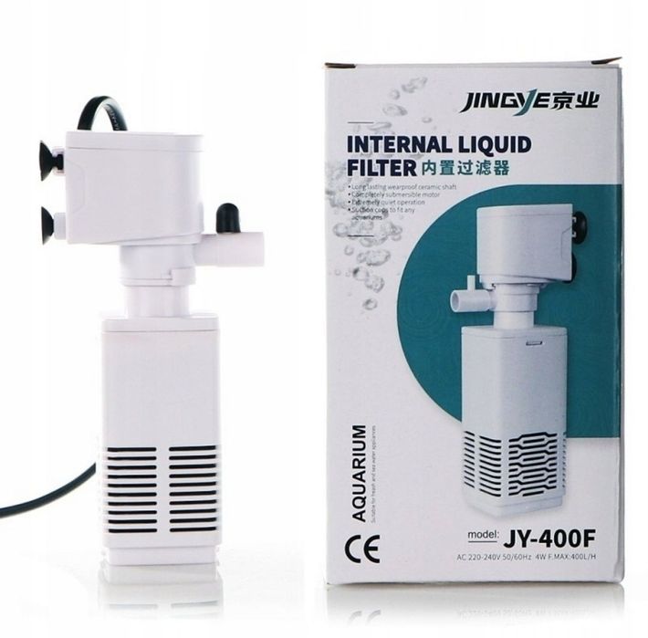 Nowy filtr wewnętrzny 400L/h do akwarium akwarystyczny